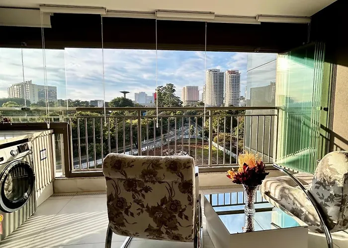 Ape Perto Aeroporto Congonhas, Metro Aacd, Parque Ibirapuera Com Vista Livre E Ar Condicionado