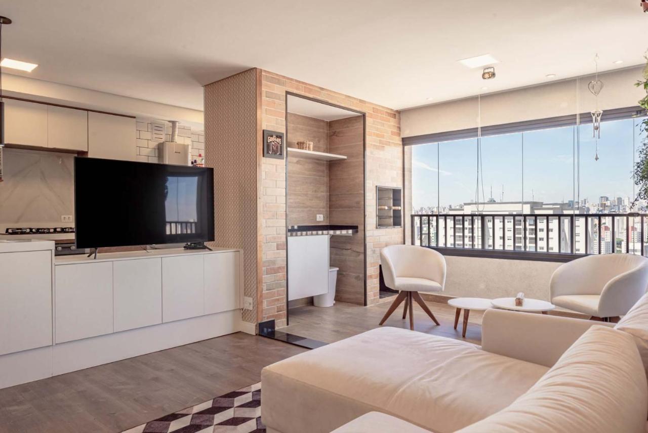 Incrivel Skyline Do 22º Em Paradisiaco Apartemen Sao Paulo