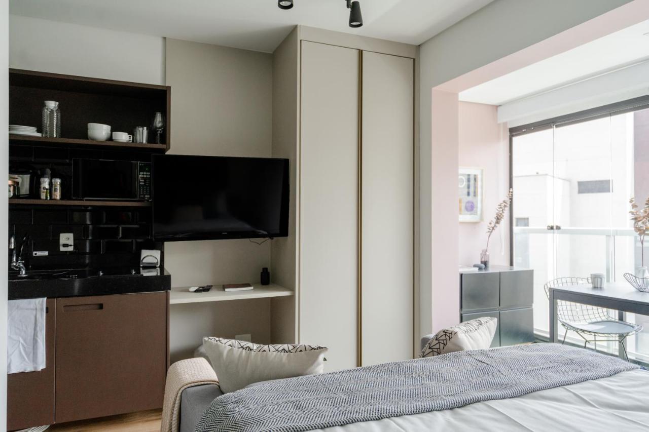 Studio Em Localizacao Incrivel, Estacionamento, Piscina E Academia - Vila Olimpia Apartment