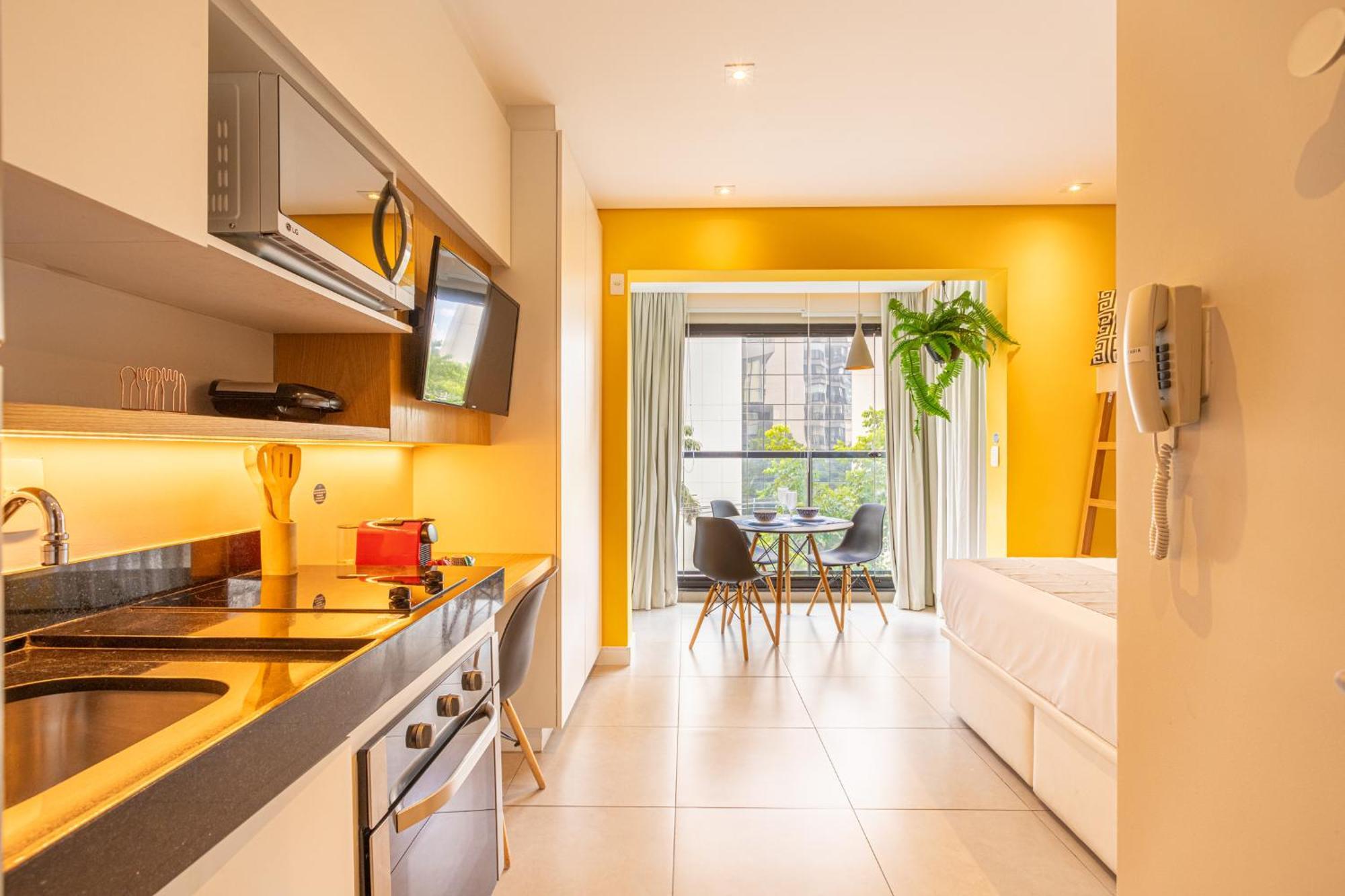 Apartment Easy Star - Moderno Ao Lado Da Faria Lima - Fe02g
