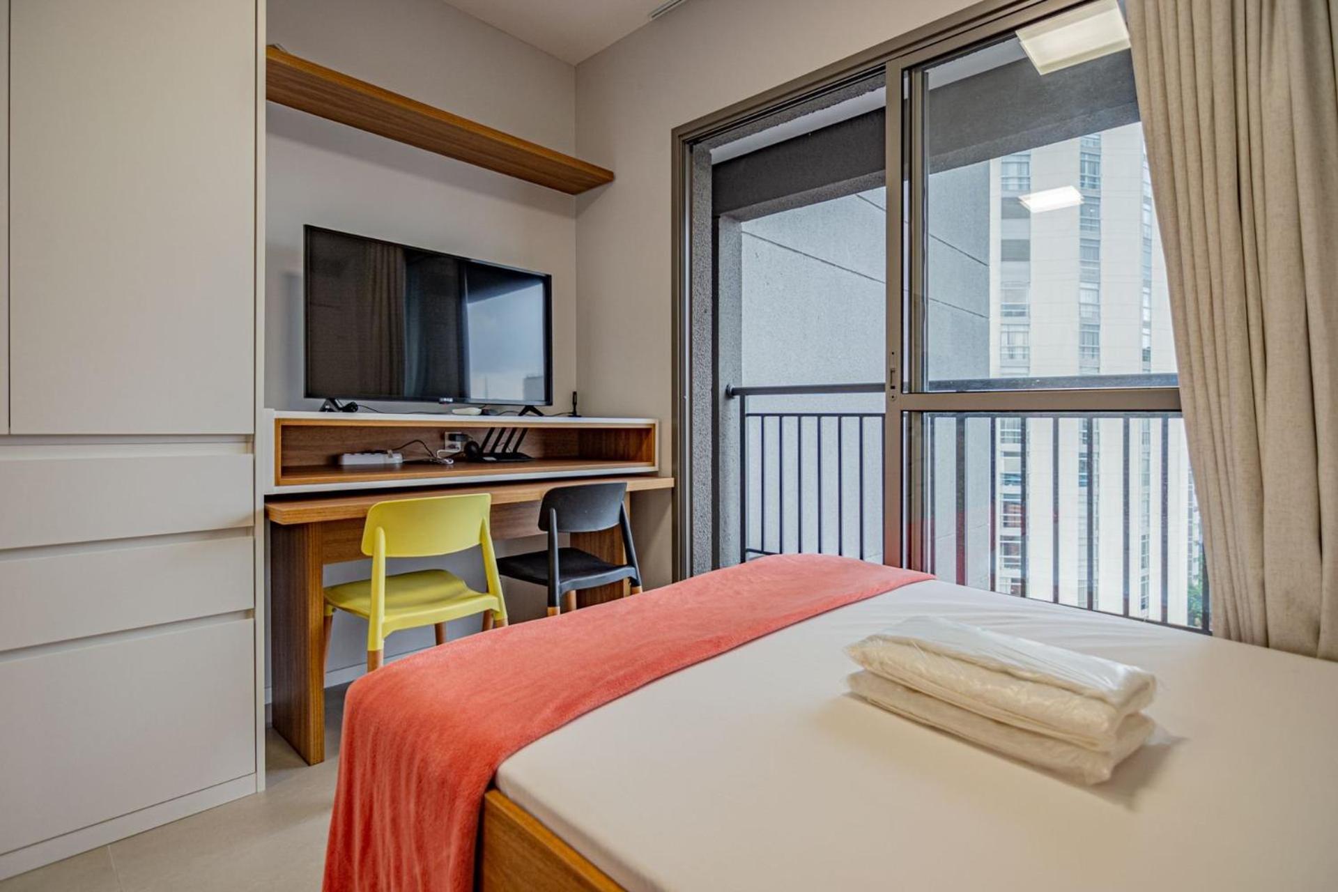 By Dh: Com Coworking Prox. Ao Mackenzie Apartment Sao Paulo