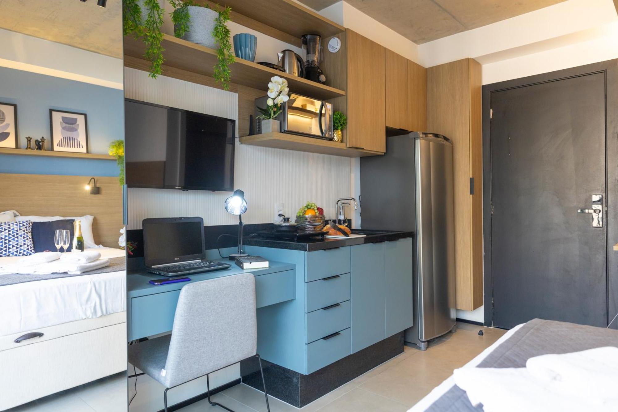 Apartment Estudios Com Ac E Varanda Na Bela Vista *