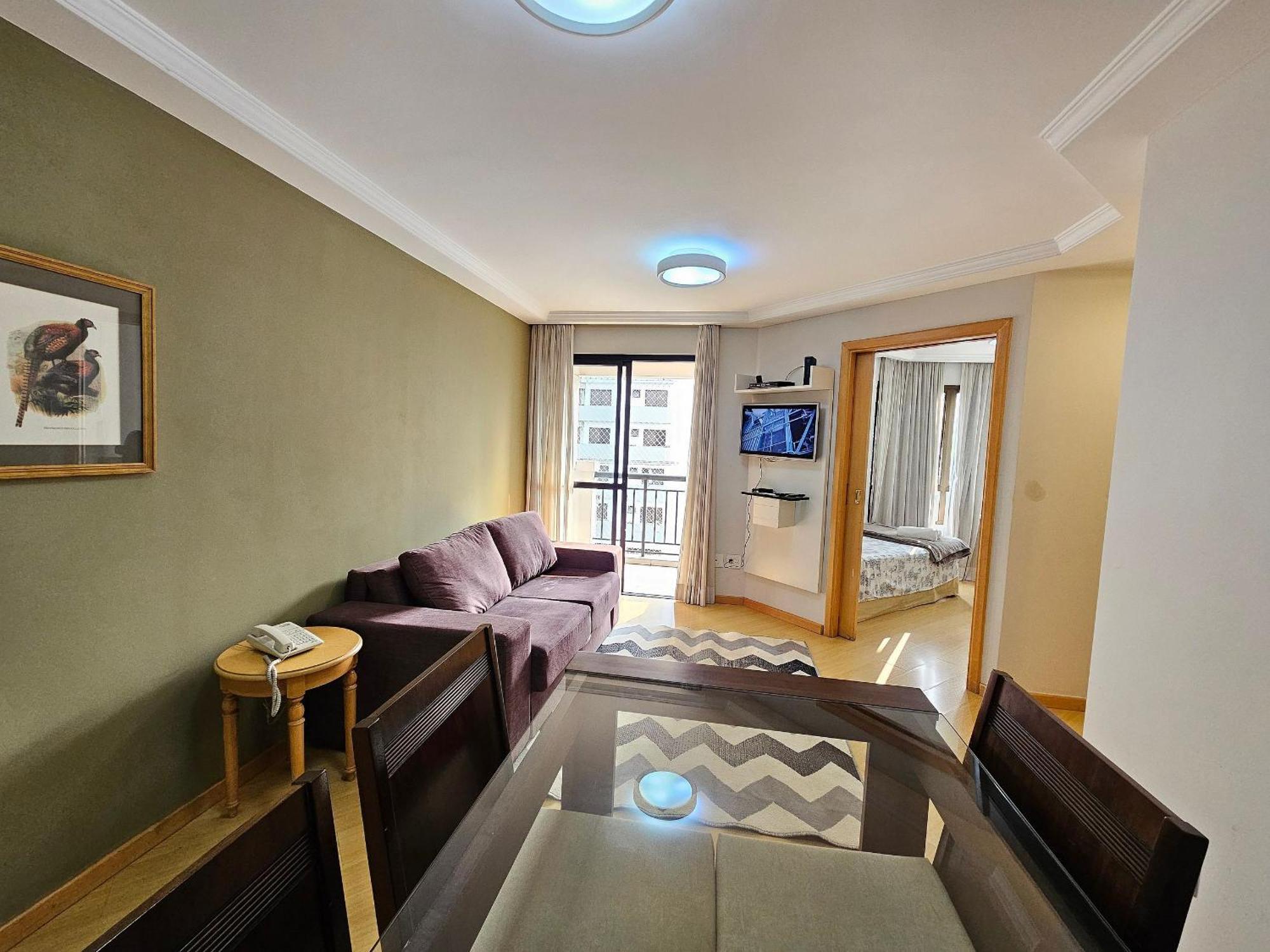 Daire Apart/hotel C/2 Quartos E Dois Banheiro Moema Sp *