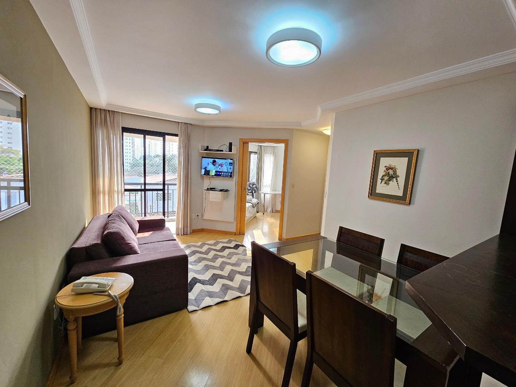 Daire Apart/hotel C/2 Quartos E Dois Banheiro Moema Sp