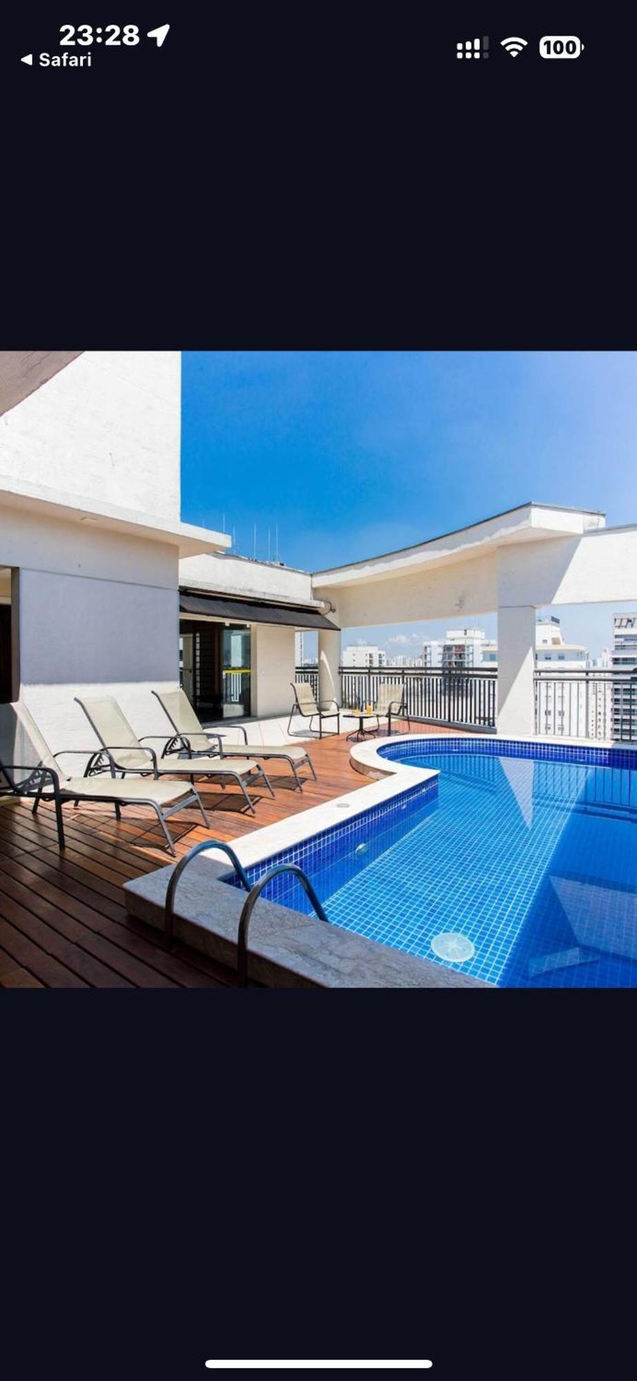 Flat Estaza Luxuoso Moema Ibirapuera Com Garagem Piscina 402 Hotel Sao Paulo