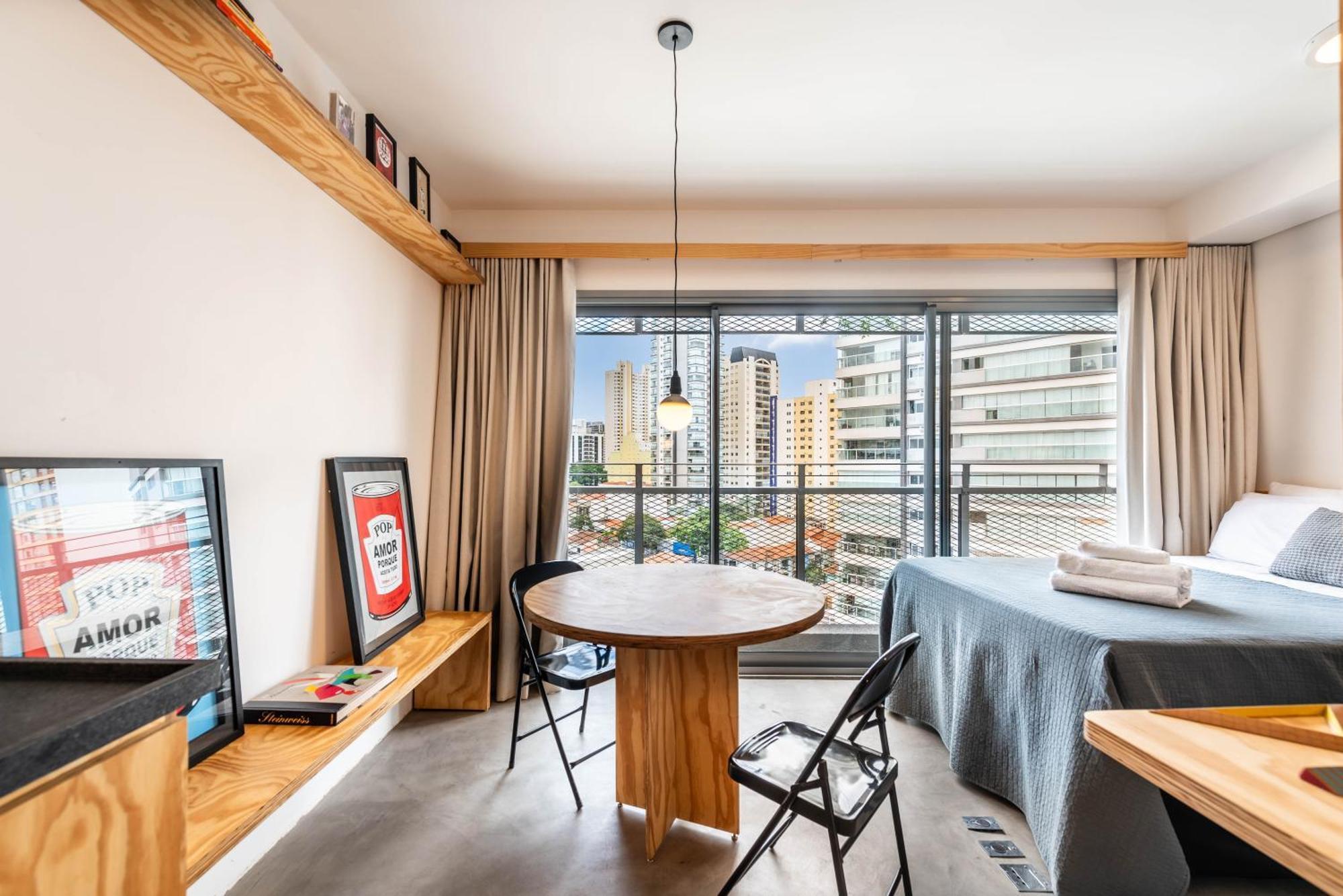 Apartment Pop Grafite 714 - Moderno Com Vista Incrivel Em Pinheiros