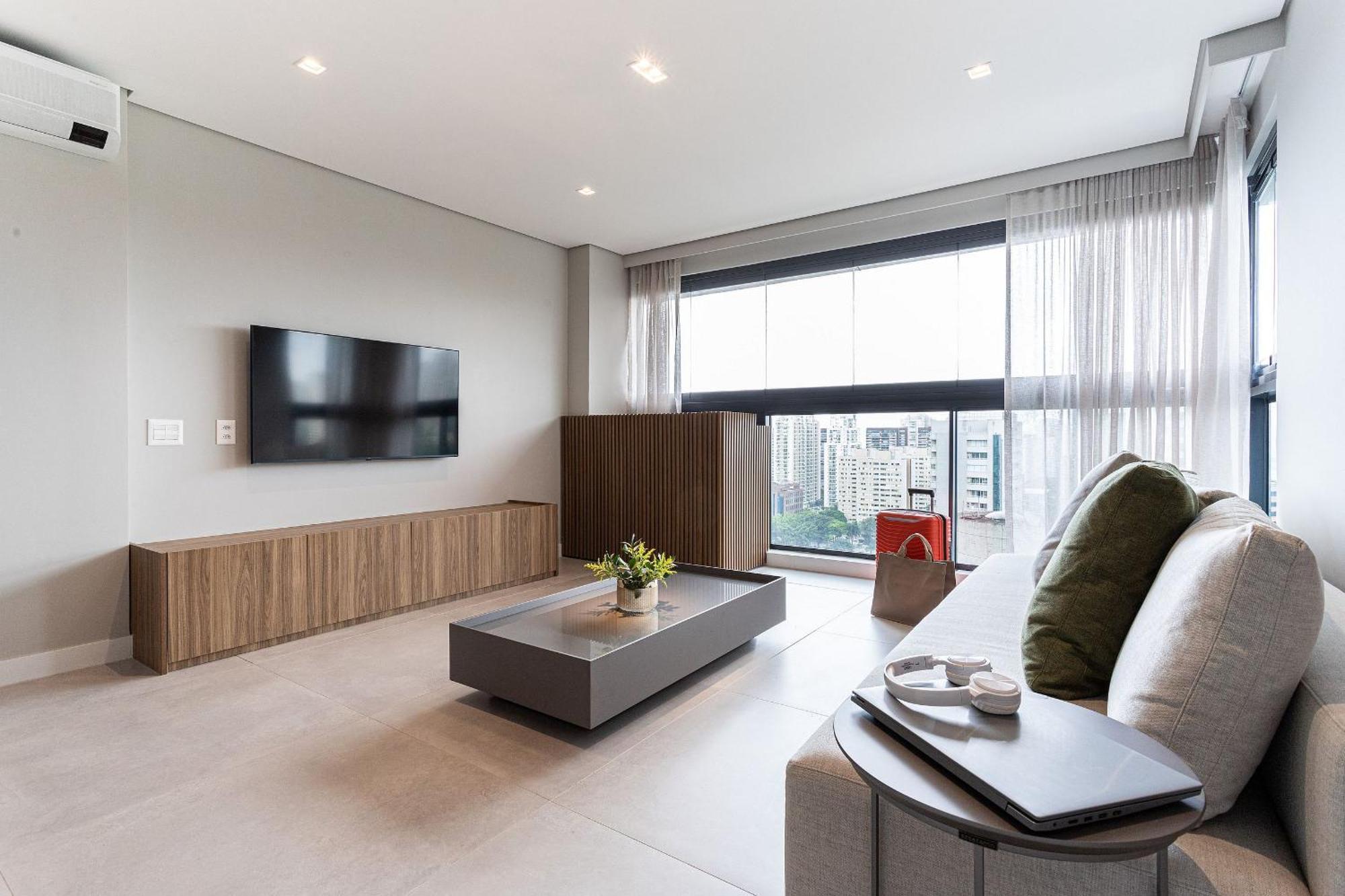 Apartment Residencial Alto Padrao Proximo A Business Center Na Nacoes Unidas - Avnu São Paulo