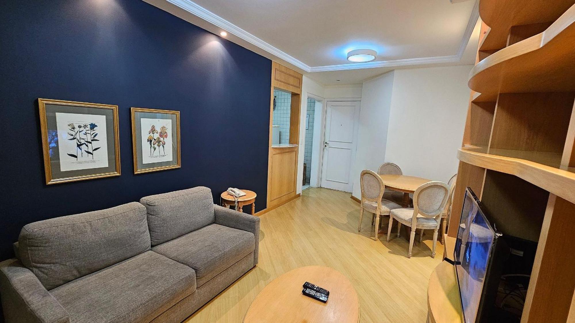Apartment Com Sacada Perto Shopping Ibirapuera São Paulo