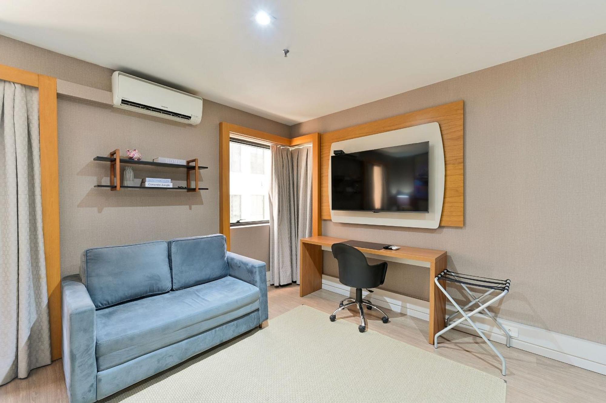 Căn hộ 503 Flat Particular Dentro Do Transamerica Faria Lima + Sofa-cama! *
