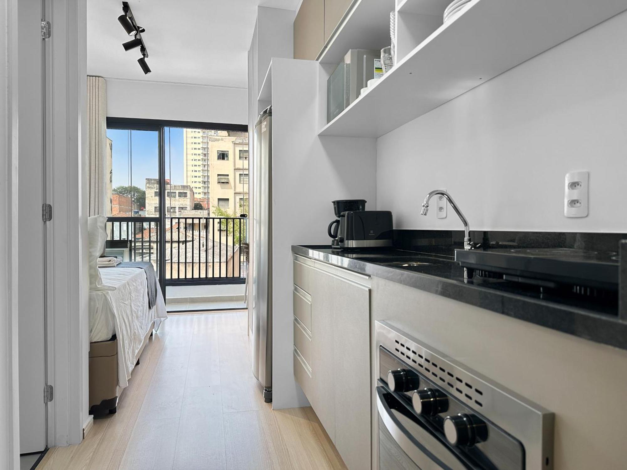 Apartment Balcony Kitchen Sirio Libanes Hospital *
