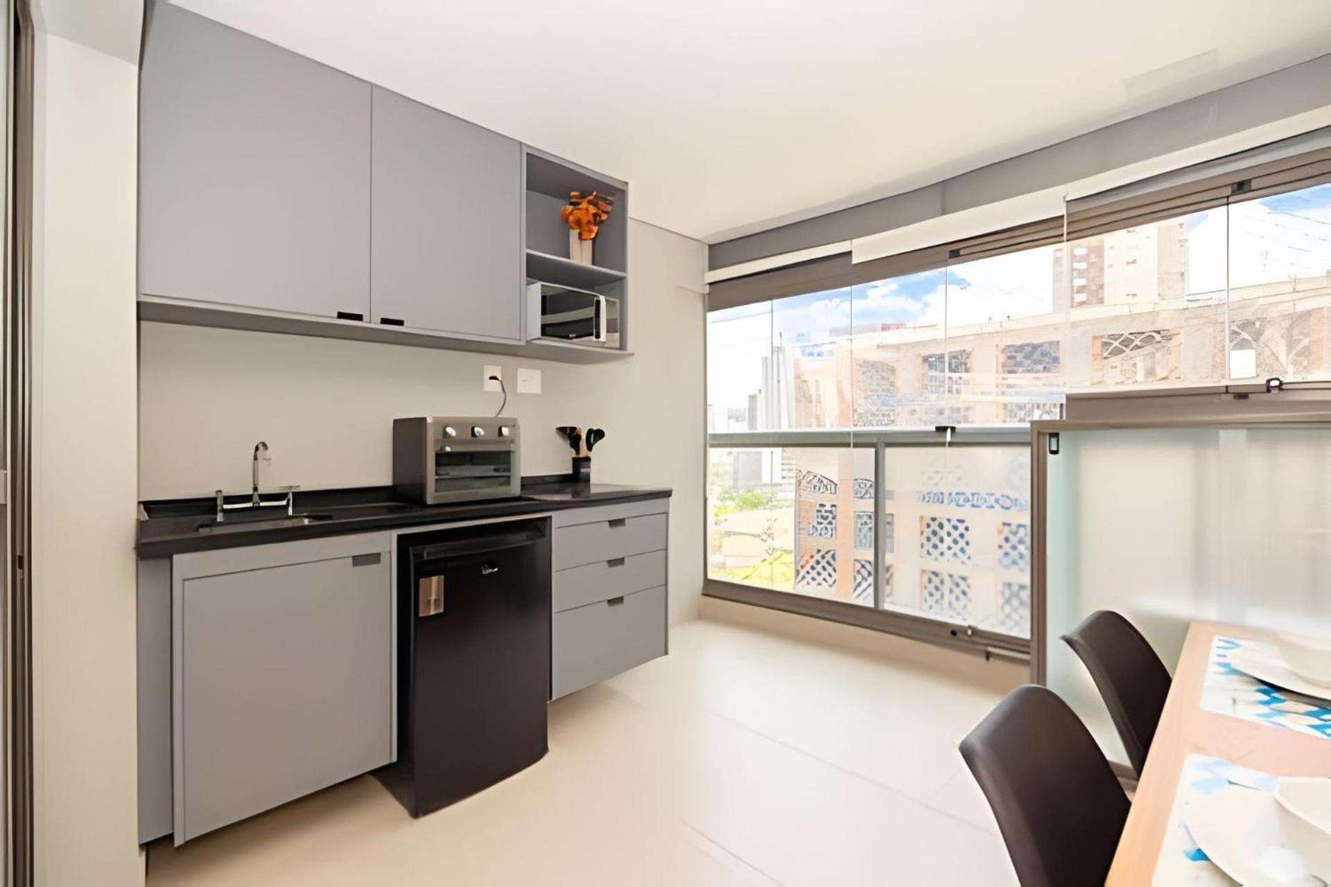 Easy Star - Belo Com Cama Queen No Coracao Do Brooklin - Sc03i Apartemen Sao Paulo