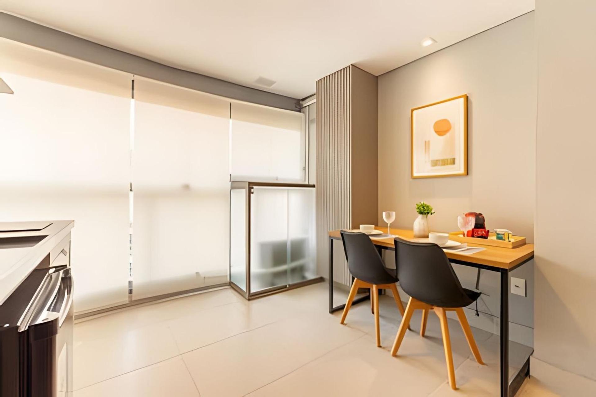 Apartemen Easy Star - Belo Com Cama Queen No Coracao Do Brooklin - Sc03i