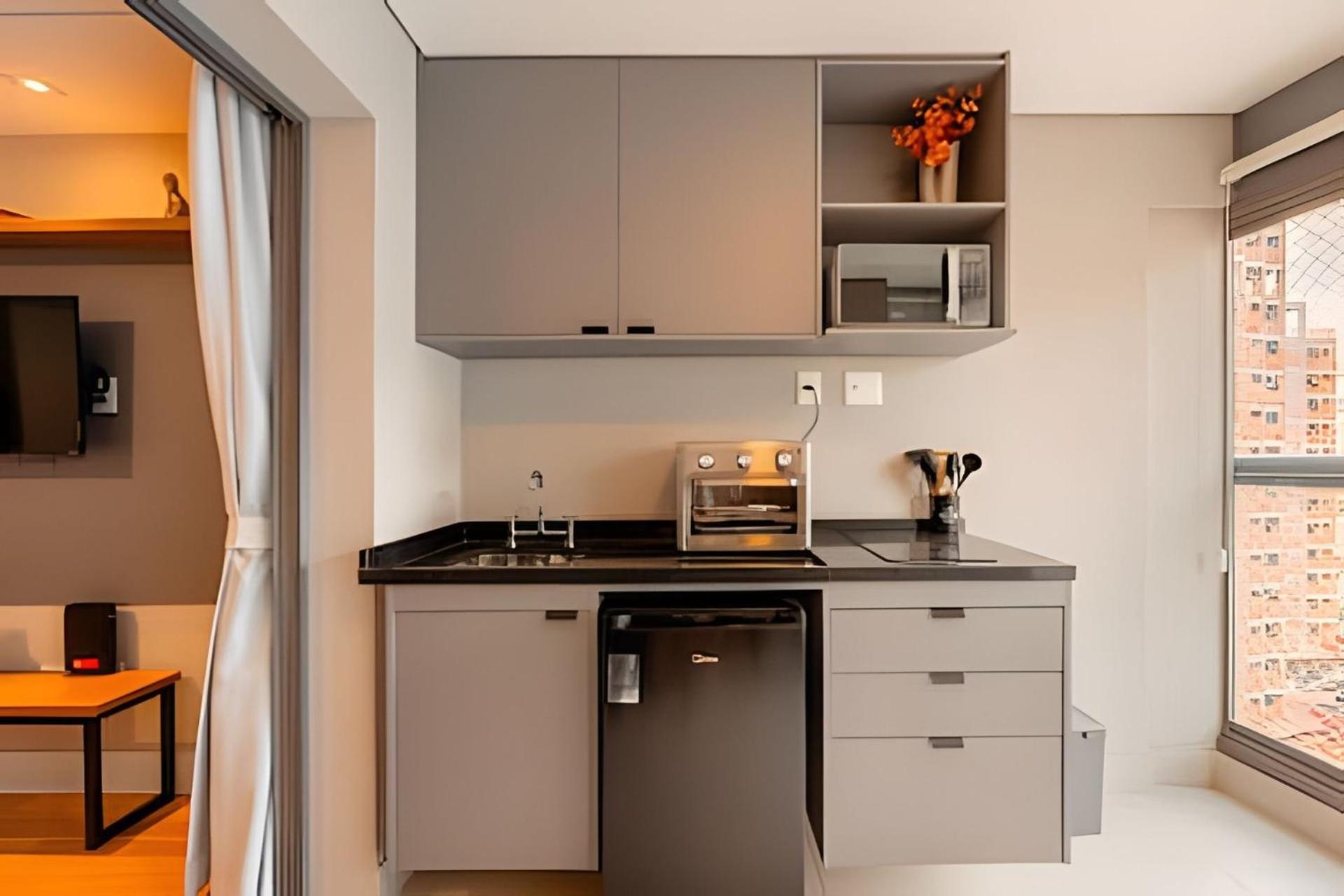 Apartemen Easy Star - Belo Com Cama Queen No Coracao Do Brooklin - Sc03i *