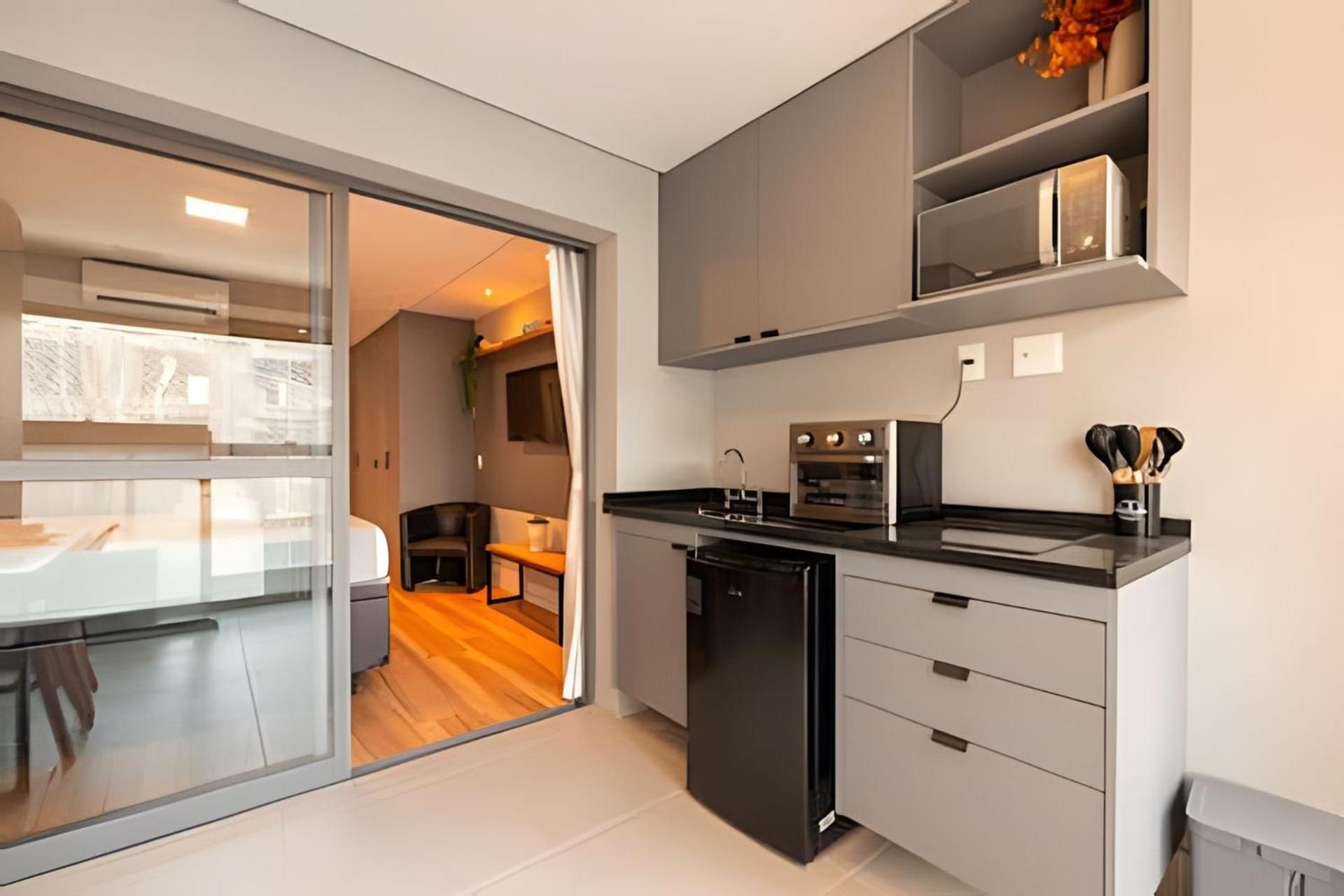 Easy Star - Belo Com Cama Queen No Coracao Do Brooklin - Sc03i Apartemen Sao Paulo