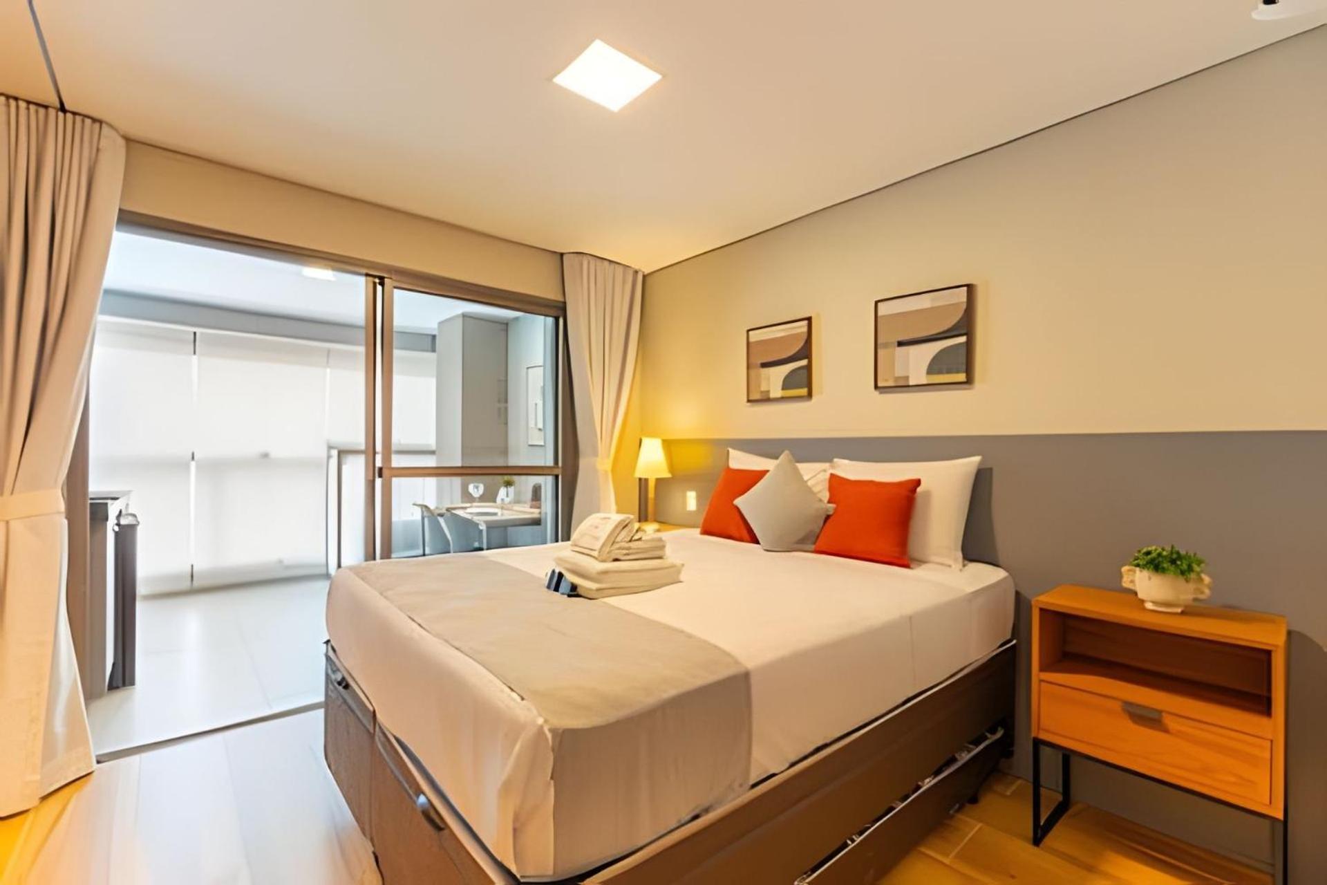 Easy Star - Belo Com Cama Queen No Coracao Do Brooklin - Sc03i Apartemen