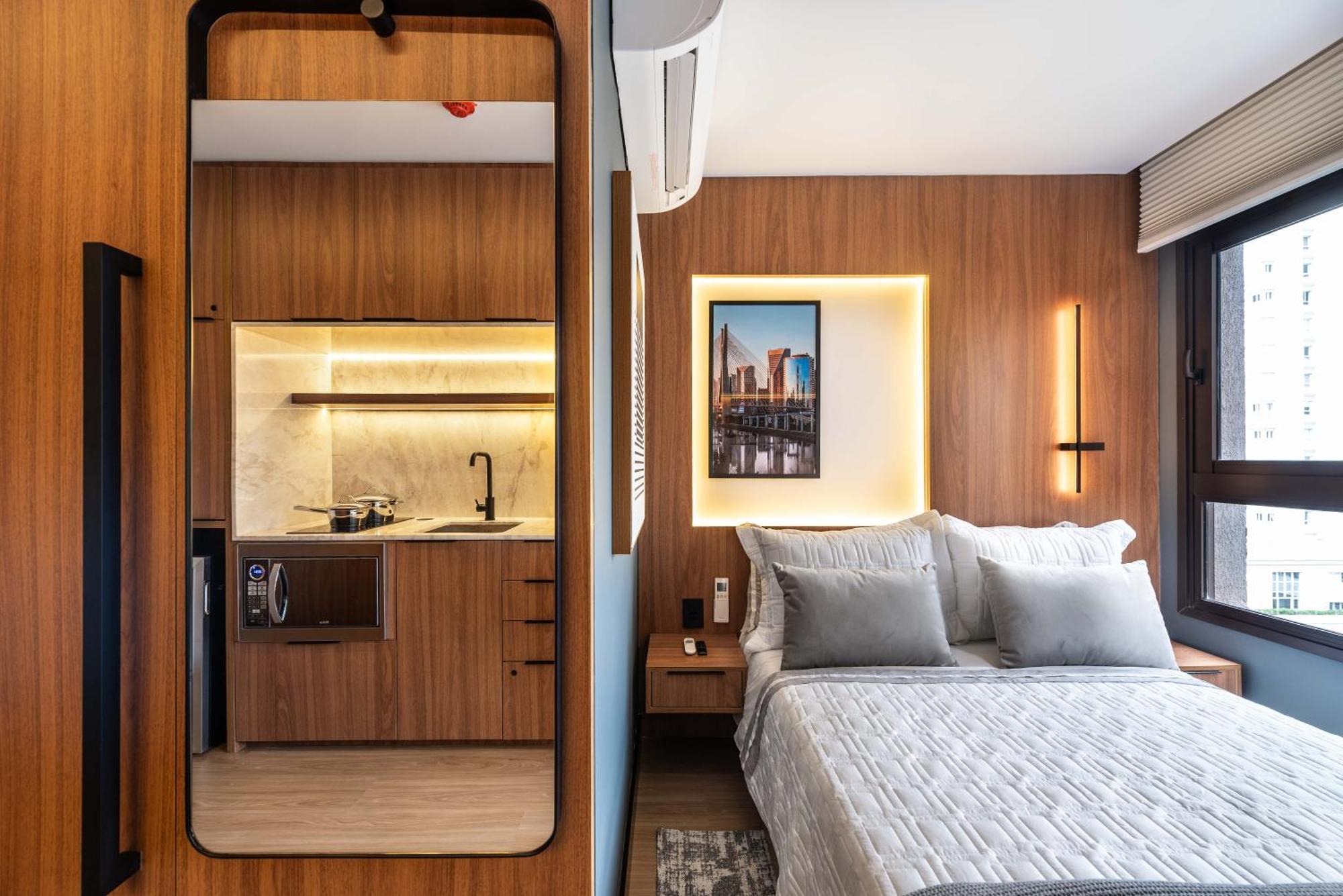 Apartment Elegancia Em Moema - Com Vista E Design - M1 Sao Paulo