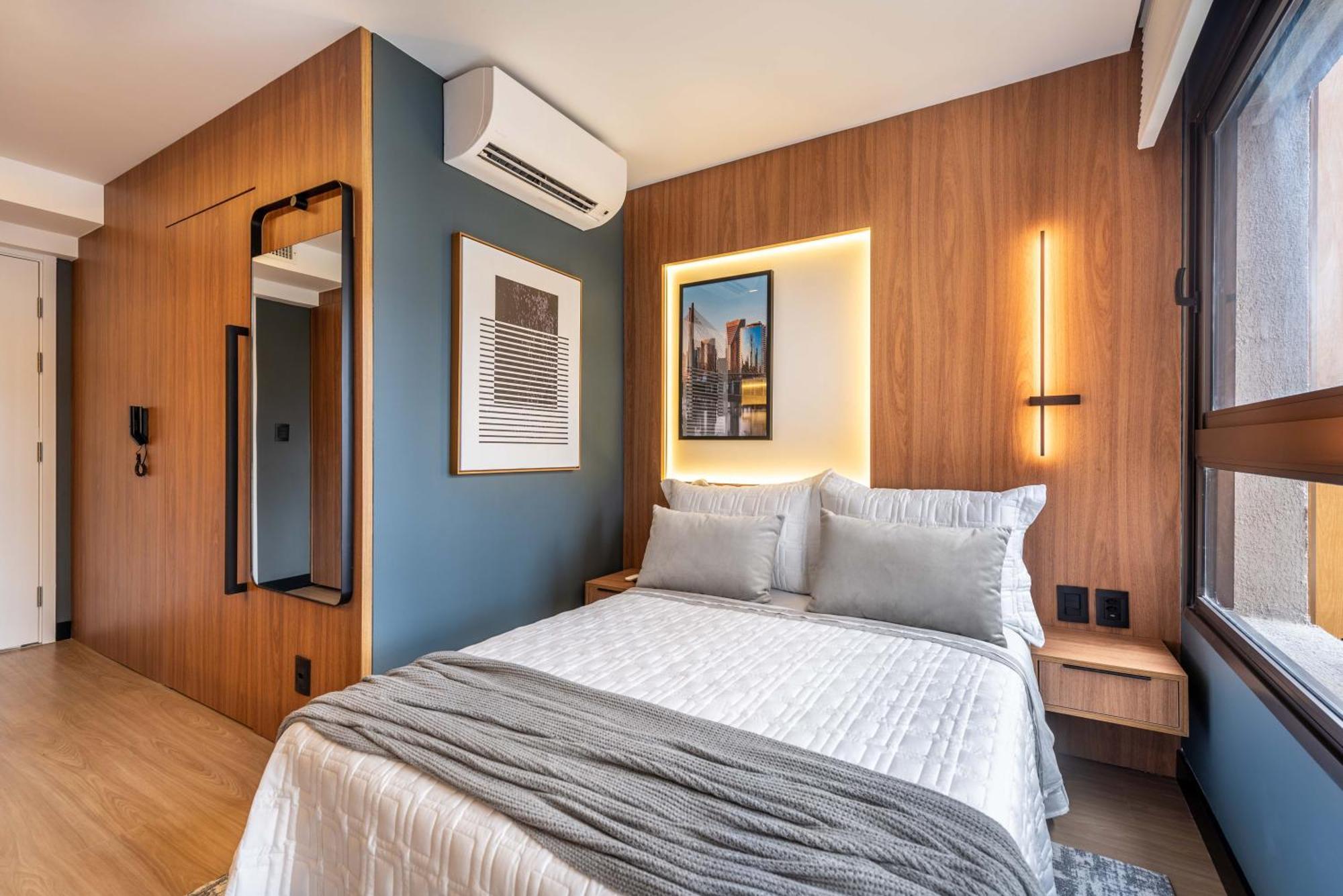 Apartment Elegancia Em Moema - Com Vista E Design - M1 *