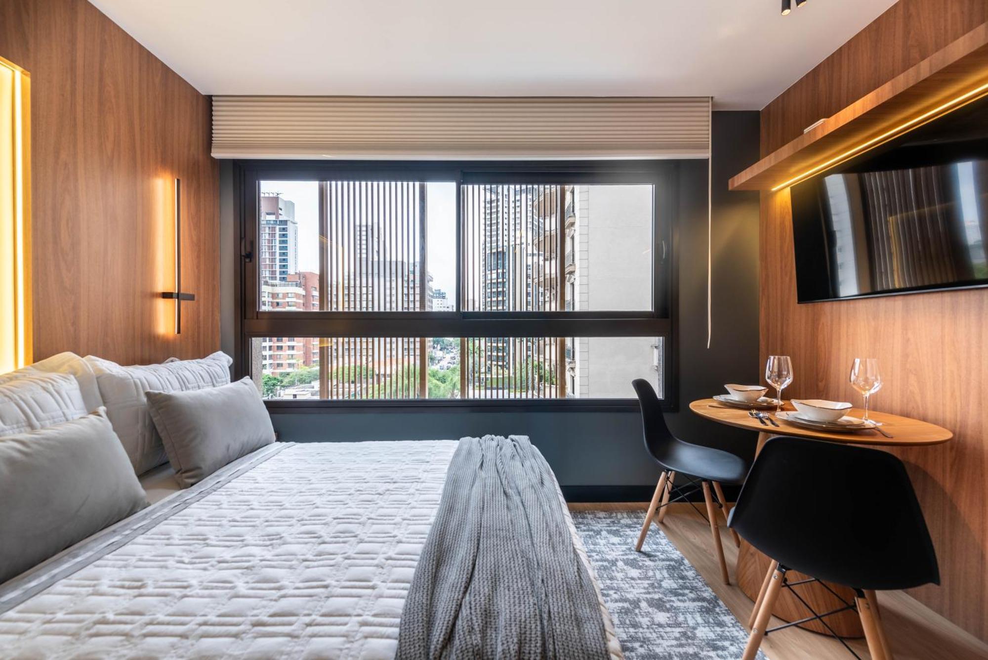 Apartment Elegancia Em Moema - Com Vista E Design - M1 Sao Paulo