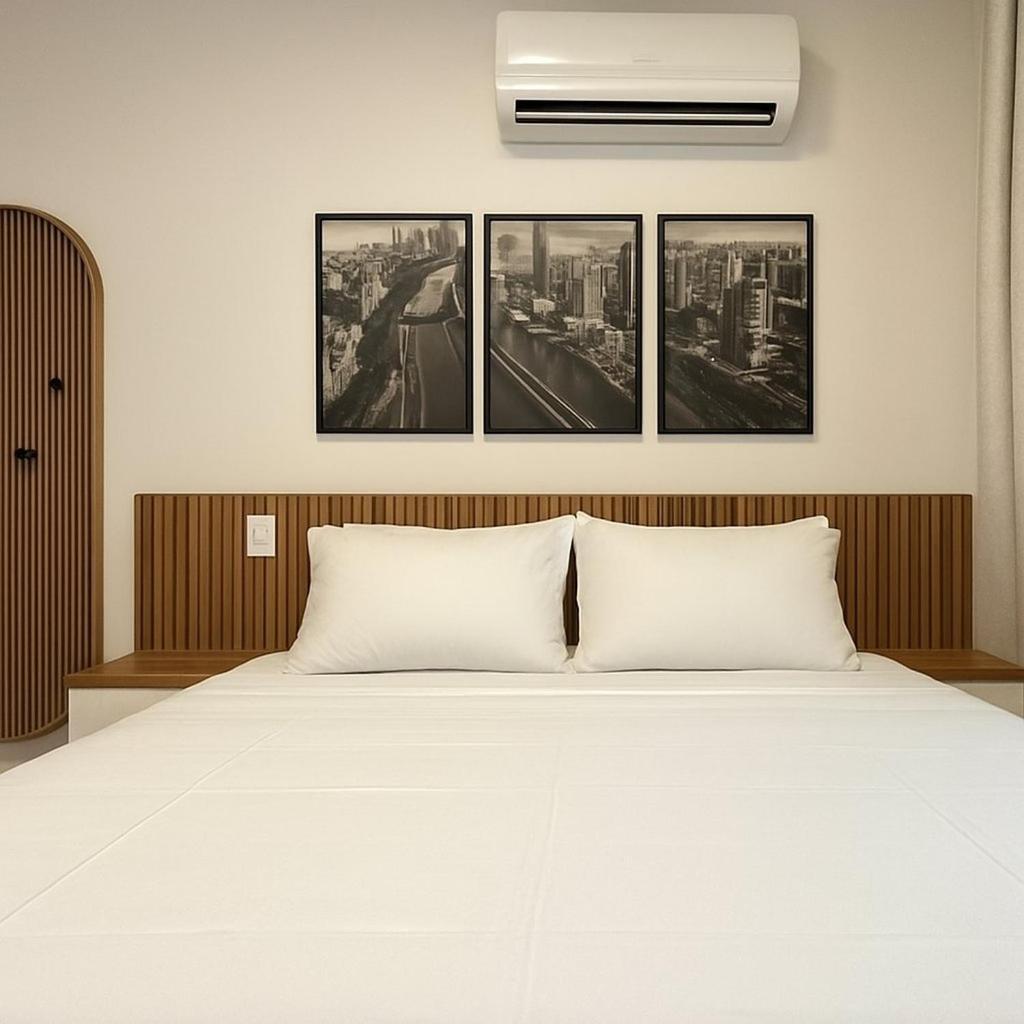 Sofisticados Com Ar, Cozinha, Piscina, Coworking E Metro A 5 Min Apartment