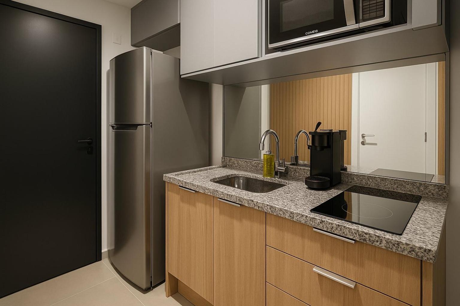 Sofisticados Com Ar, Cozinha, Piscina, Coworking E Metro A 5 Min Apartment Sao Paulo