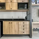 Studio Kitchen Modern Coworking Balcony