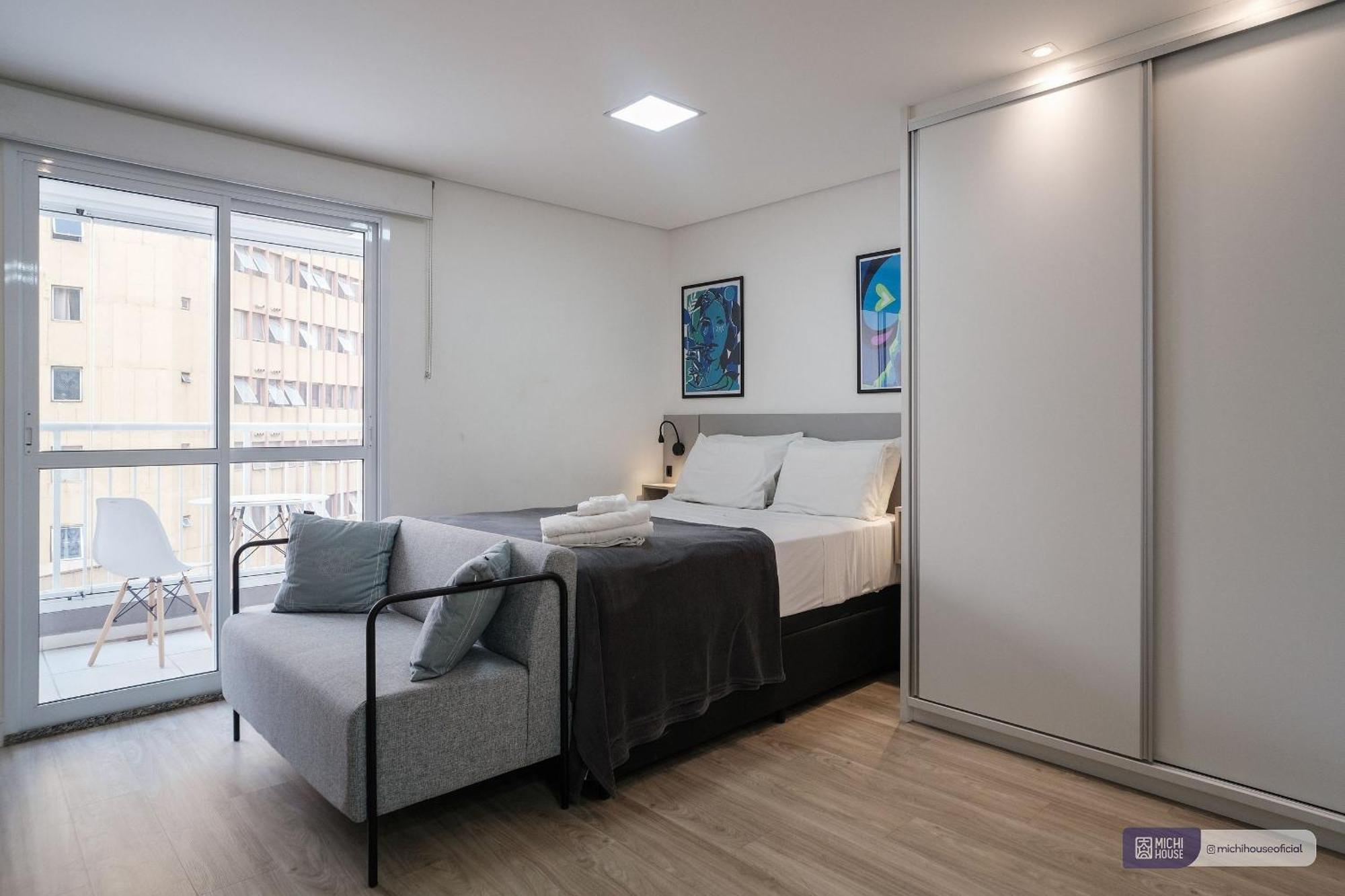 Mh 10216 - Encantador Studio Com Ac/wf/casal Apartment Sao Paulo