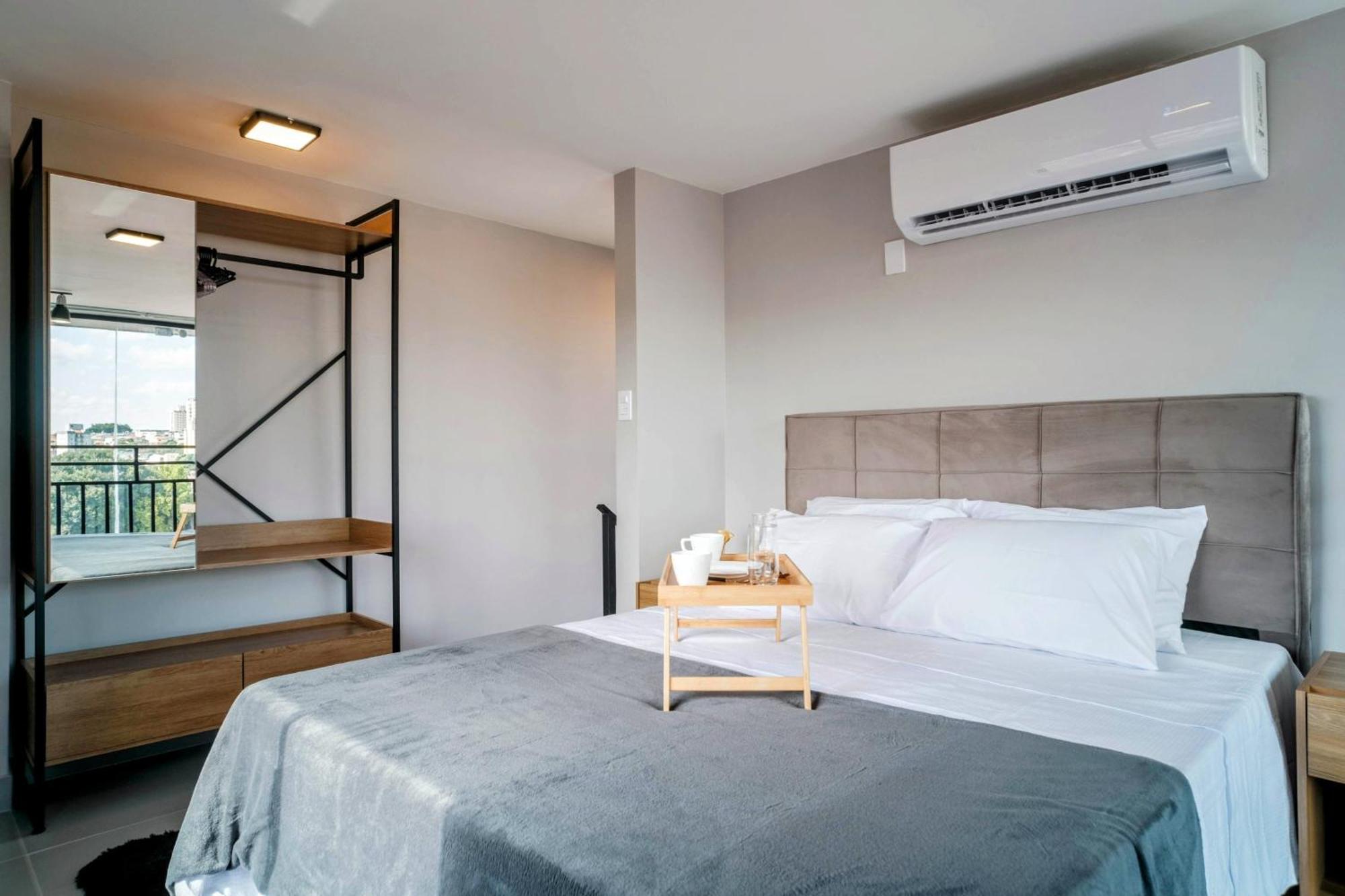 Apartment Loft Com Vista Panoramica Aeroporto Spexpo Metro Com Ac São Paulo
