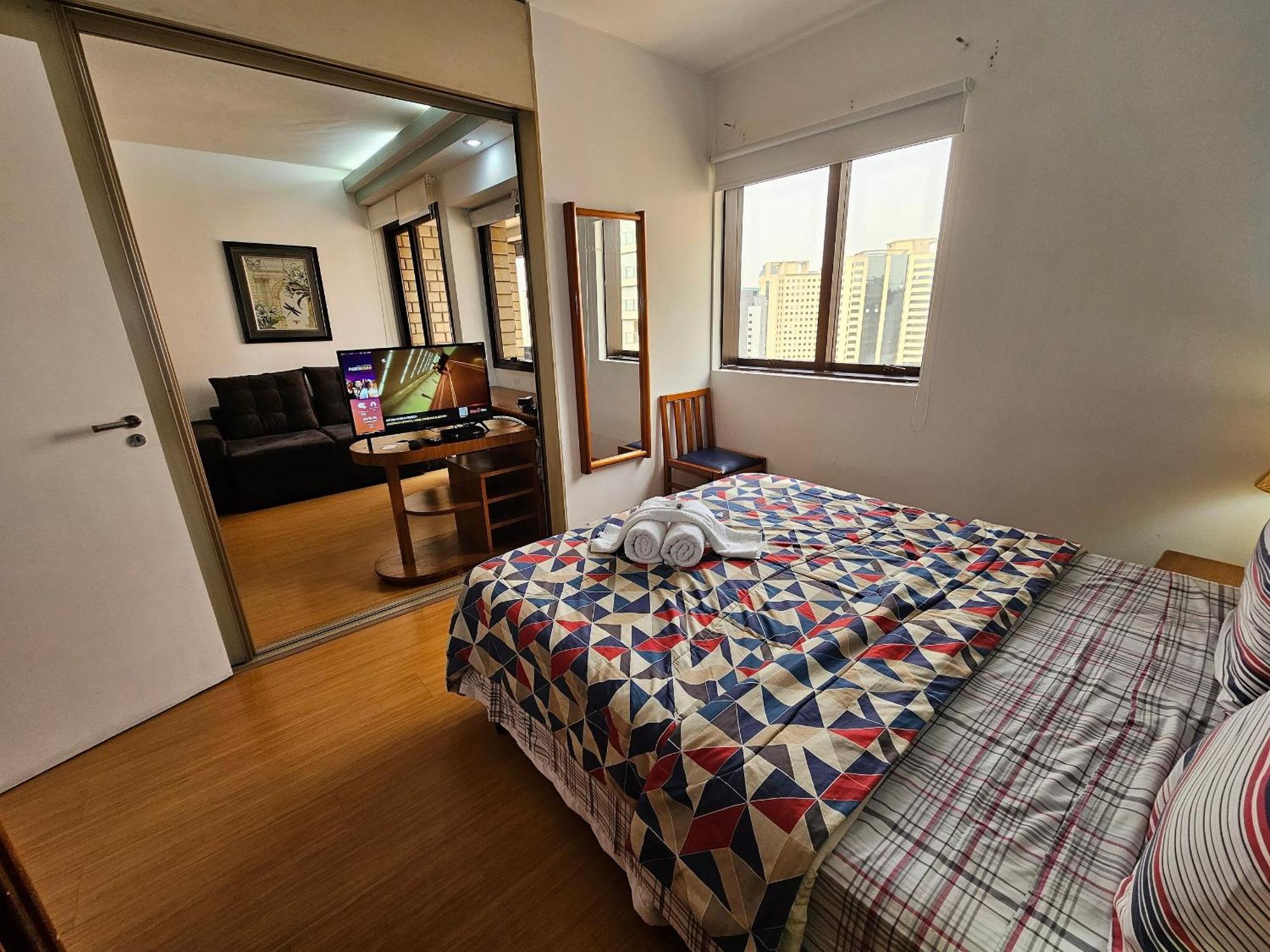 Qi Ibirapuera Com Cozinha E Sacada Apartment Sao Paulo