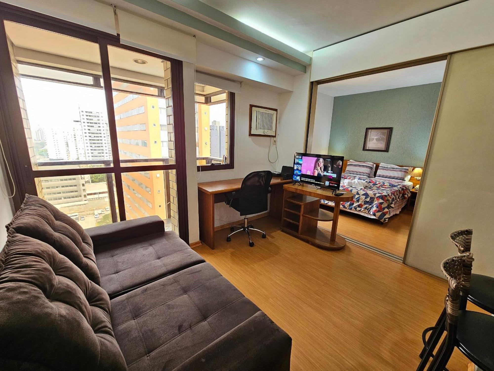 Qi Ibirapuera Com Cozinha E Sacada Apartment Sao Paulo