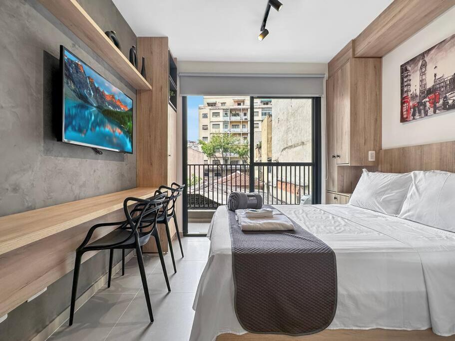 Kitchen Modern Coworking Balcony Apartment *