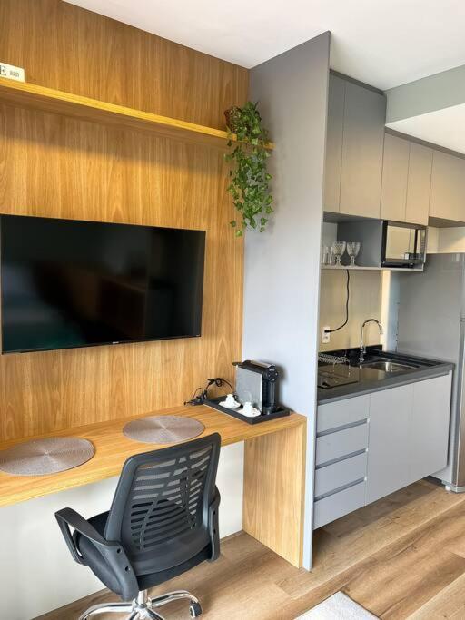 Apartemen Completo A 230m Do Metro Brooklin Sao Paulo
