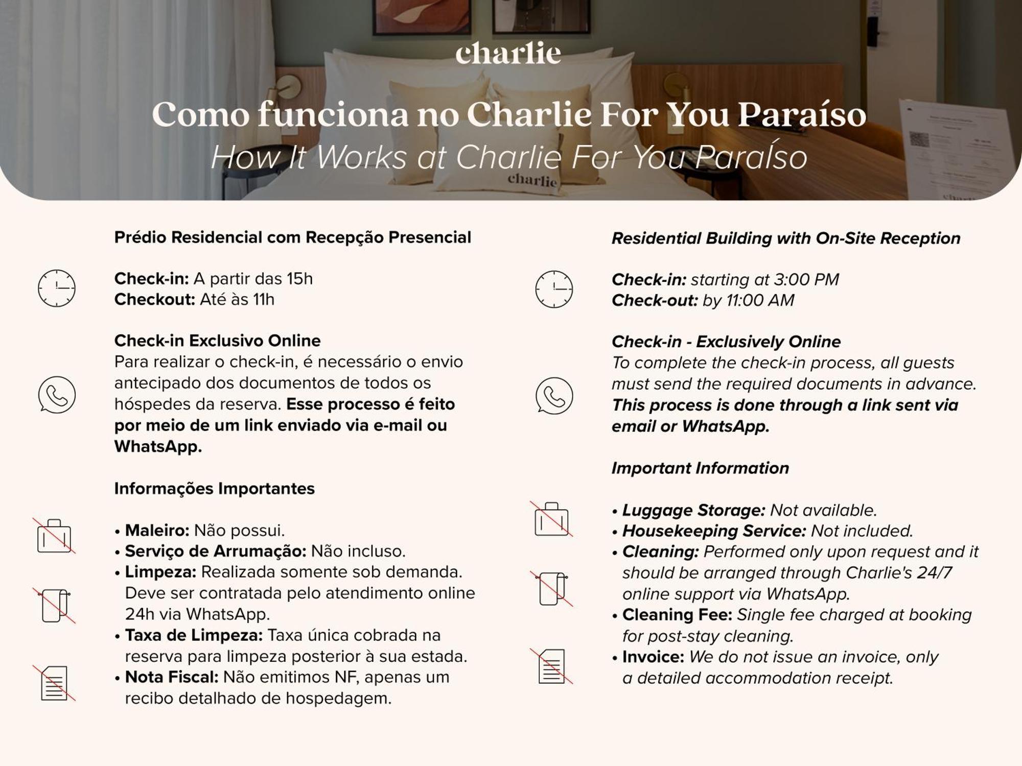Charlie For Paraiso Apartment