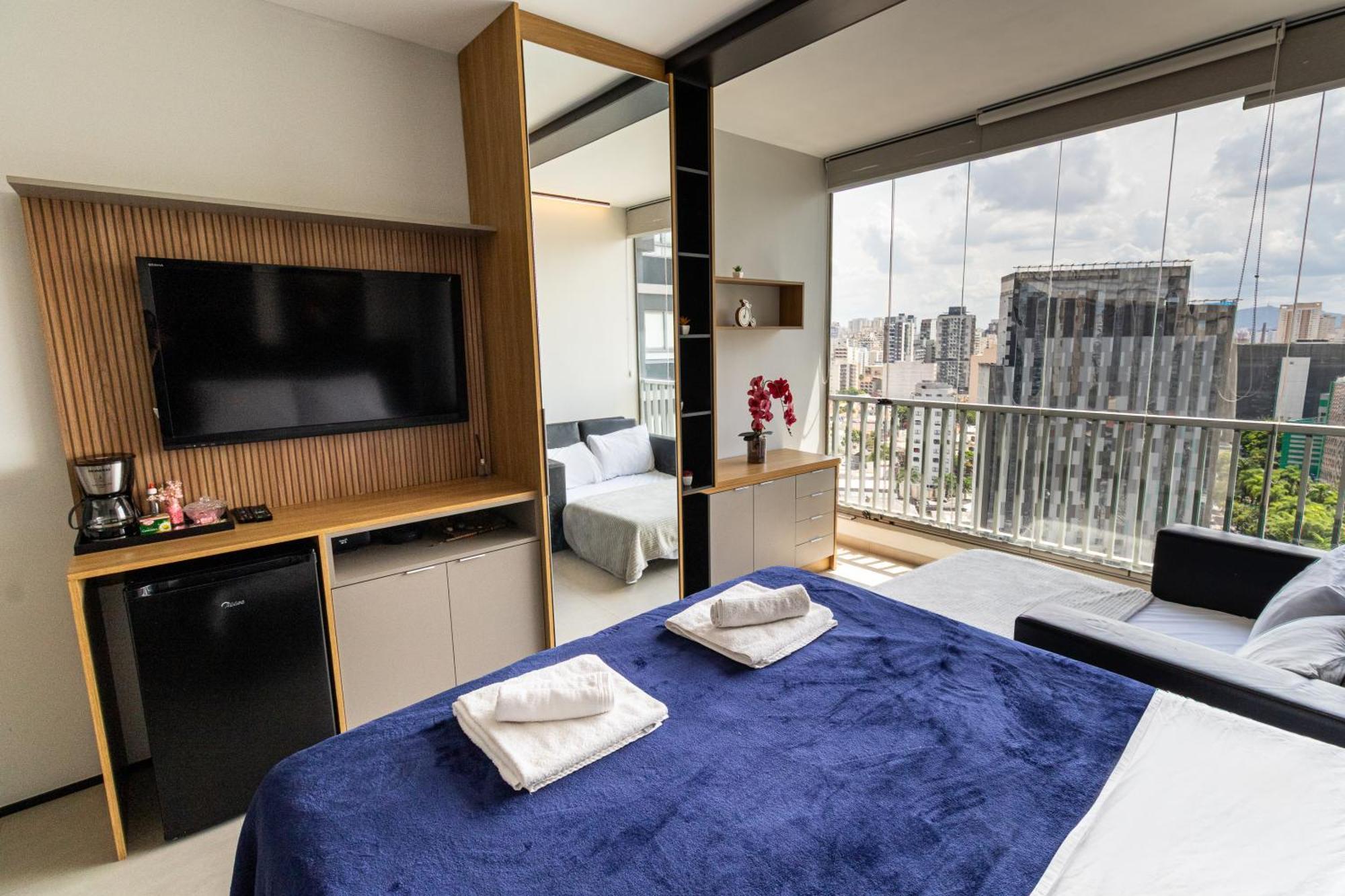 Apartemen Com Vista Incrivel Allianz Parque Com Estacionamento *