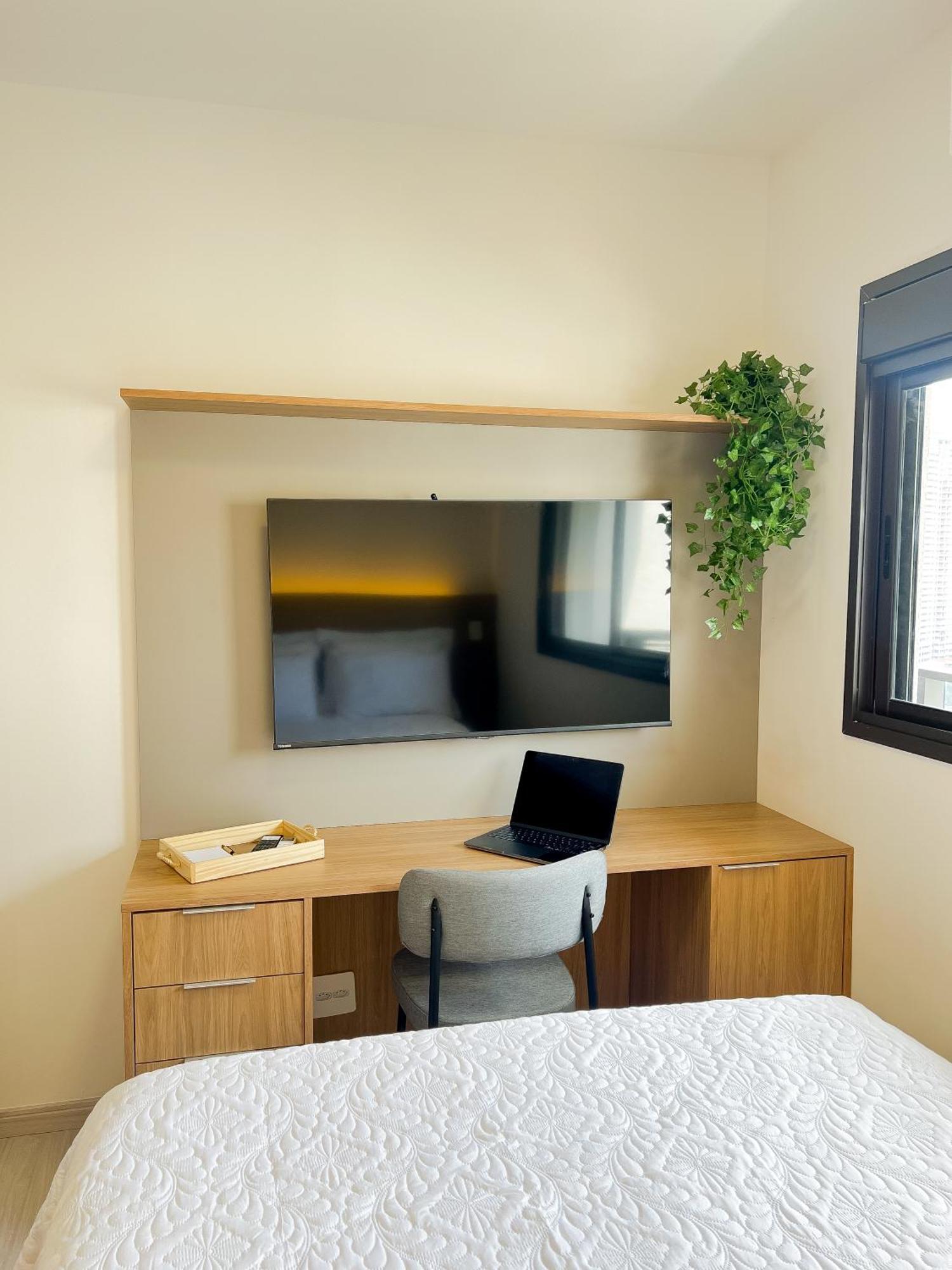 Apto 1 Brooklin With Sofa Bed Apartemen *