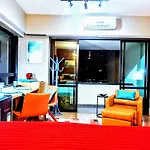 Master Deluxe Studio Varanda - Premium Blue Tree - Av Paulista - Black Edition Spa - By Housenn