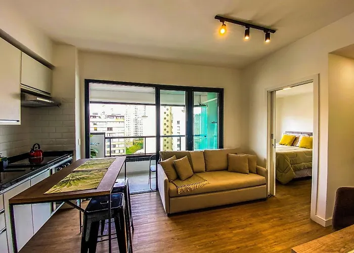 Piscina No Terraco, Sala E Quarto Na Bela Cintra Proximo A Paulista