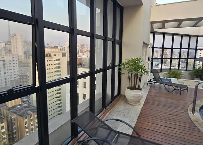 Apart-Hotel Com Linda Vista No Jardins