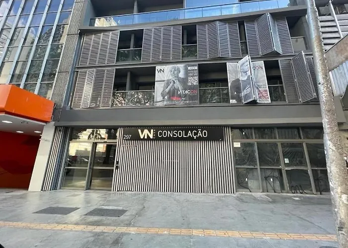 Consolacao Grey Box - Studio De Luxo No Centro - Ar Condicionado - Cama Queen - Maquina De Lavar - Prox Metro- Cozinha Completa - Wifi 500Mbps - 7 Andar