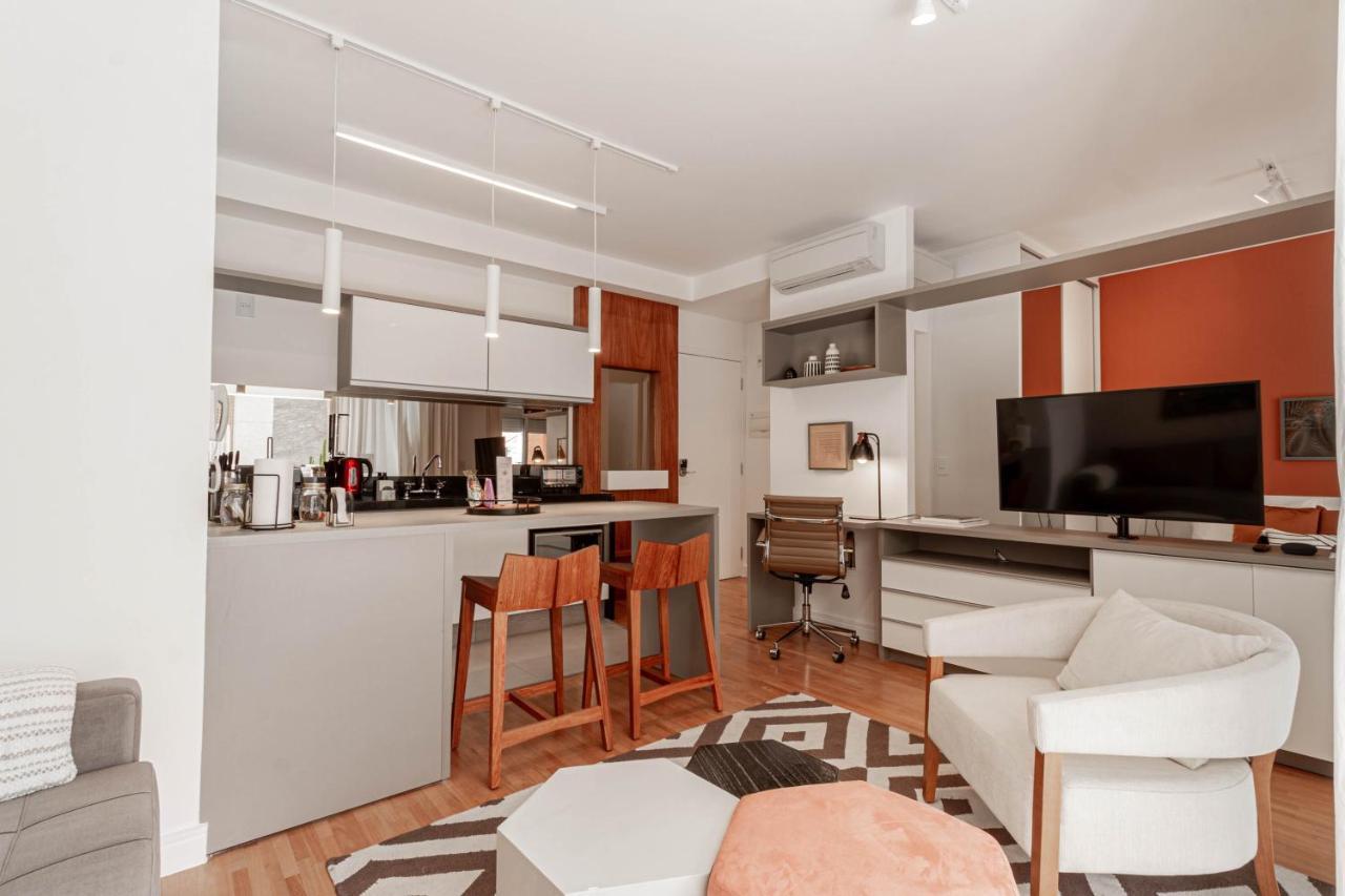 Apartamento Estiloso Com Terraco Privativo - Jardim Paulista Apartment *