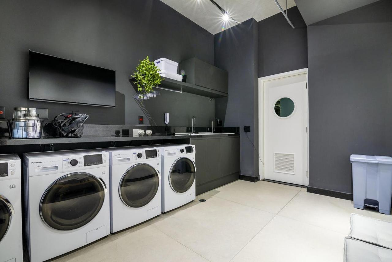 Cama Queen- Loft Super Moderno Na Olimpia Căn hộ São Paulo