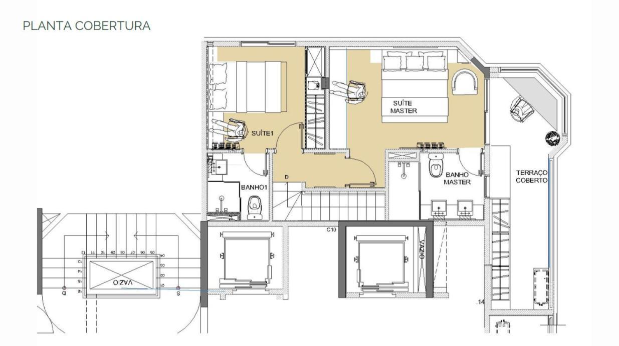Daire Sky Duplex - Cobertura E Moderna Em Completo *