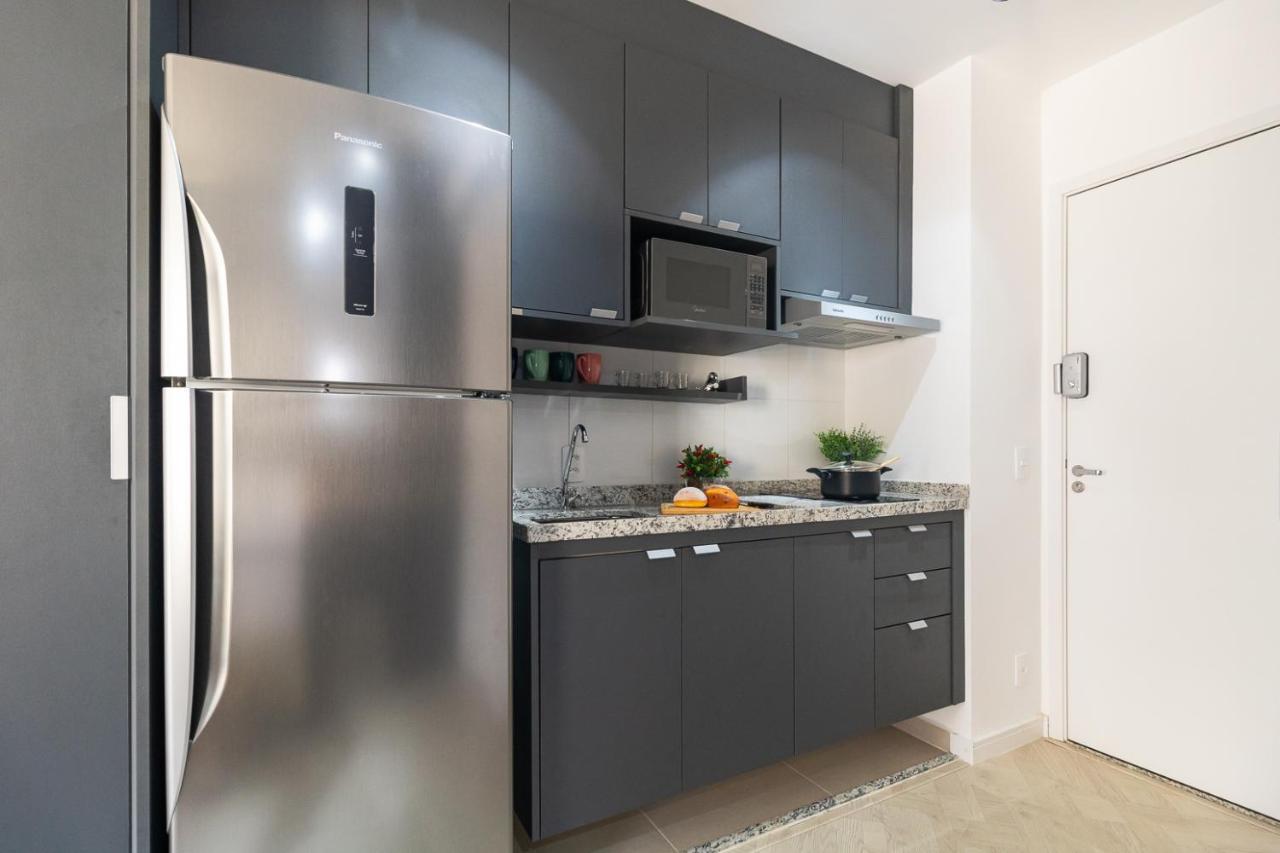 Estudio Moderno Em Pinheiros Com Ac E Rooftop Căn hộ São Paulo