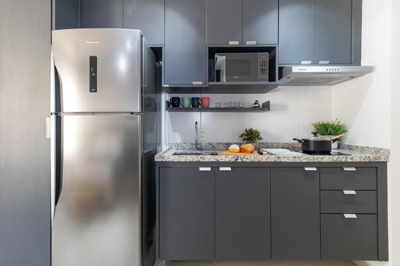 Estudio Moderno Em Pinheiros Com Ac E Rooftop Căn hộ São Paulo