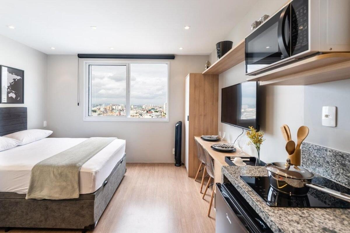 Modernos Andar Alto 50 M Do Metro Bras Centro Apartemen Sao Paulo