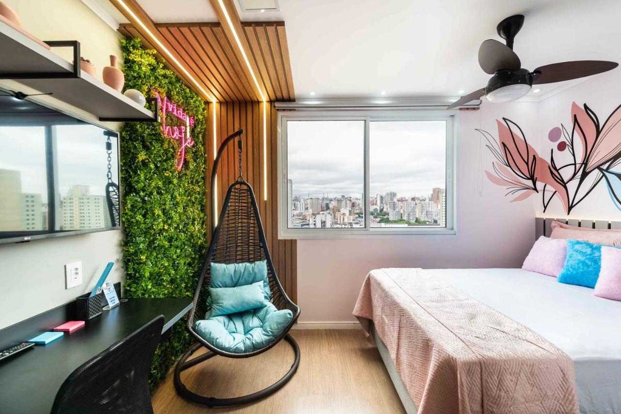 Design Prox Ao Metro Bras Com Piscina Apartemen