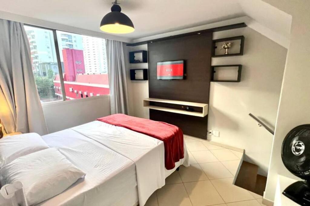 Apto Flat No Morumbi Com Vista Incrivel ! Apartment Sao Paulo