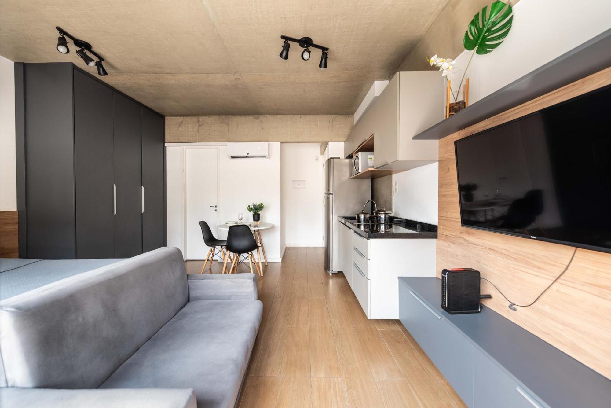 Apartment 47 New Next Paulista Av, Fast Wifi And Balcony
