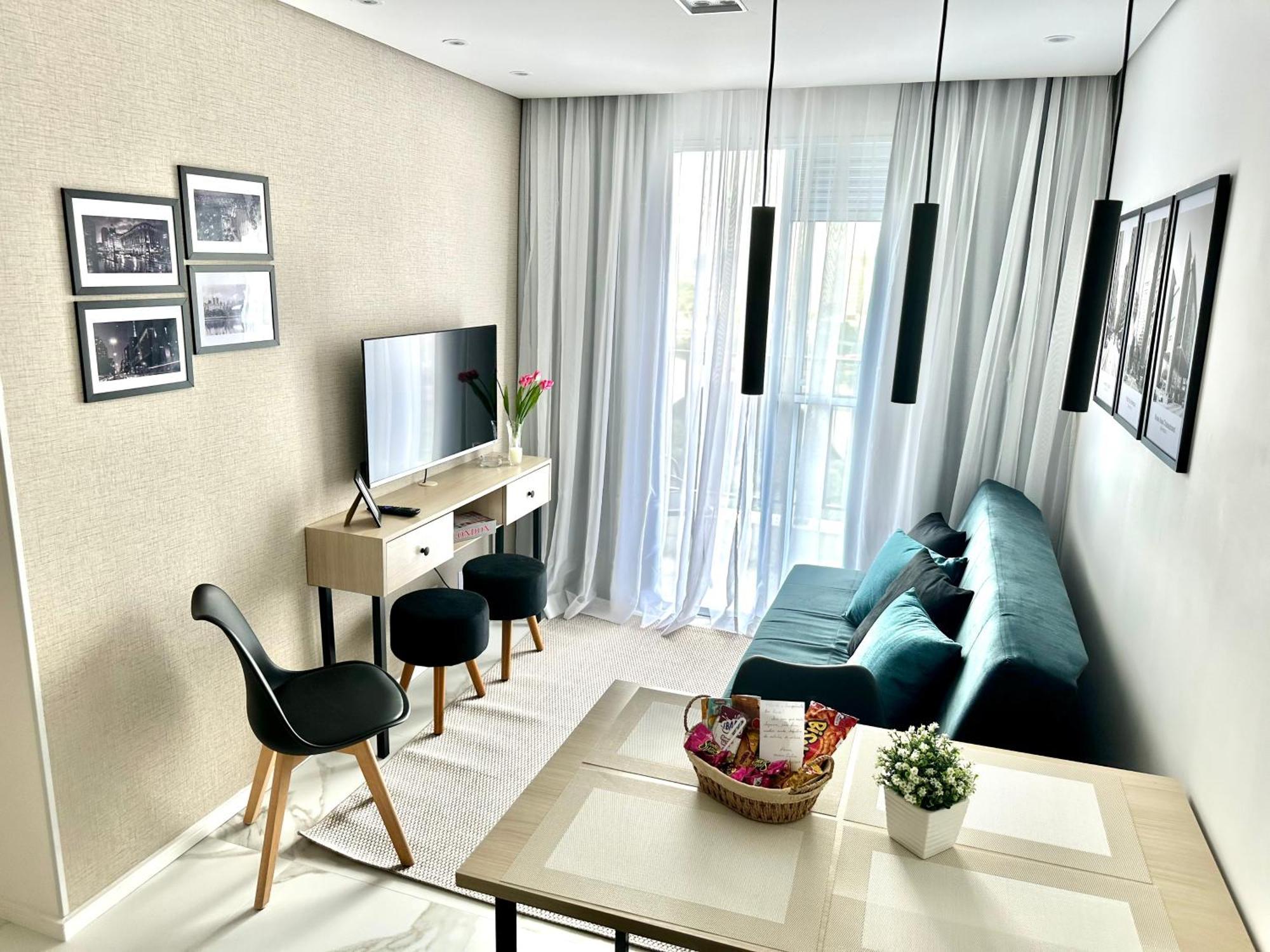 Apartamento, Novo, Sacada, 2 Dorms, No Polo Cultural E Eventos Da De Apartment Sao Paulo