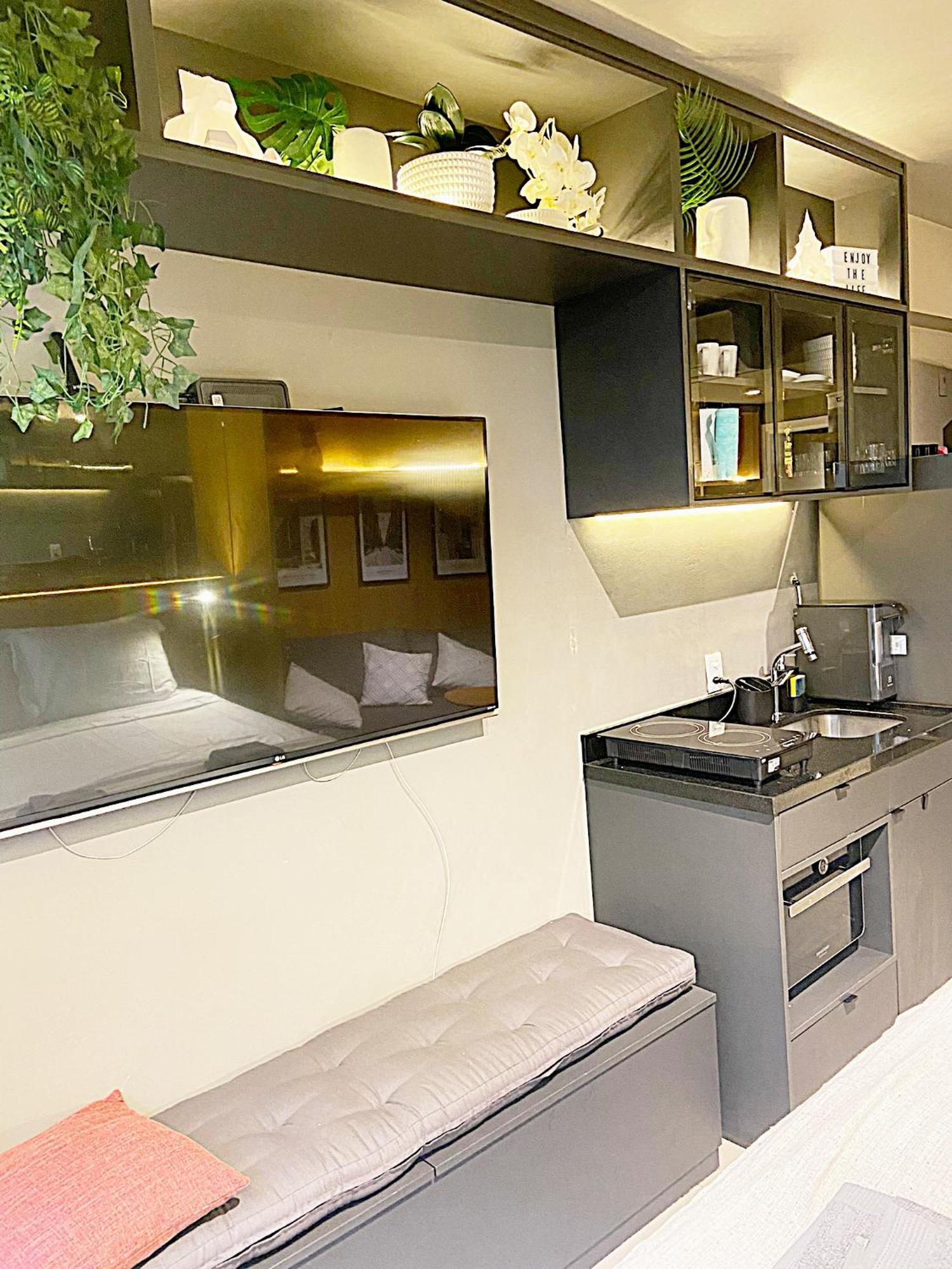 Consolacao Grey Box - De Luxo No Centro - Ar Condicionado - Cama Queen - Maquina De Lavar - Prox Metro- Cozinha Completa - Wifi 500mbps - 7 Andar Apartamento São Paulo