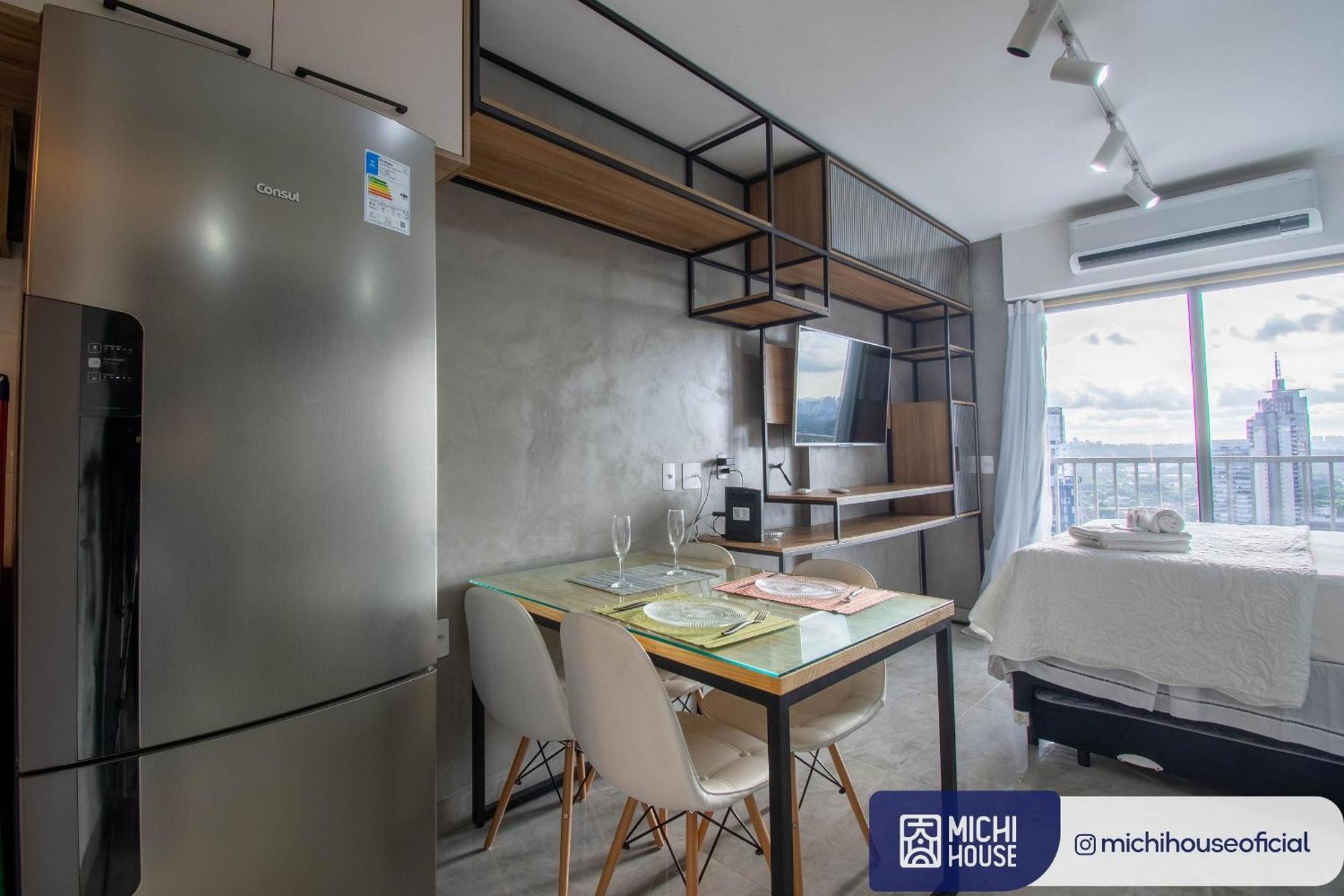 Apartment Maravilhoso Studio Pinheiros Ac/wf Vista Incrivel Sao Paulo